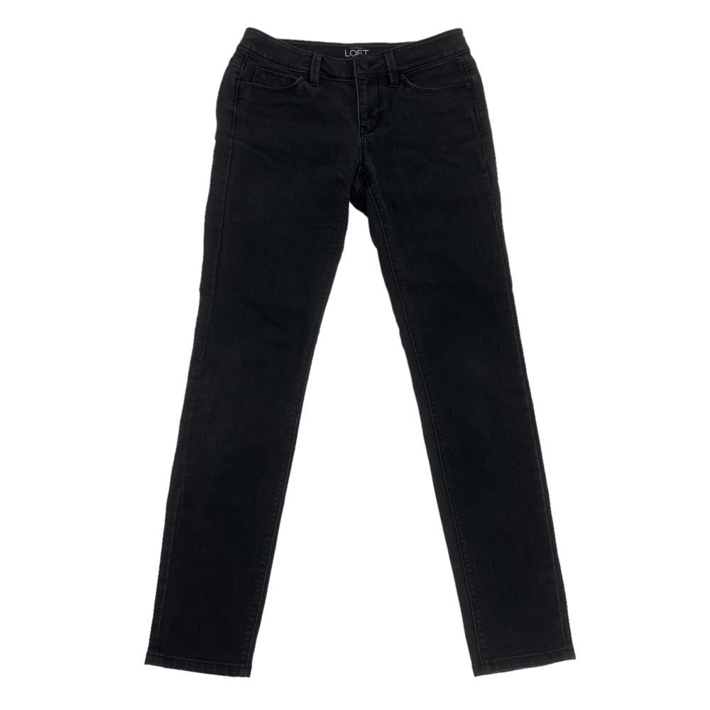 Ann Taylor LOFT Black Modern Skinny Jeans Size 2 Women's